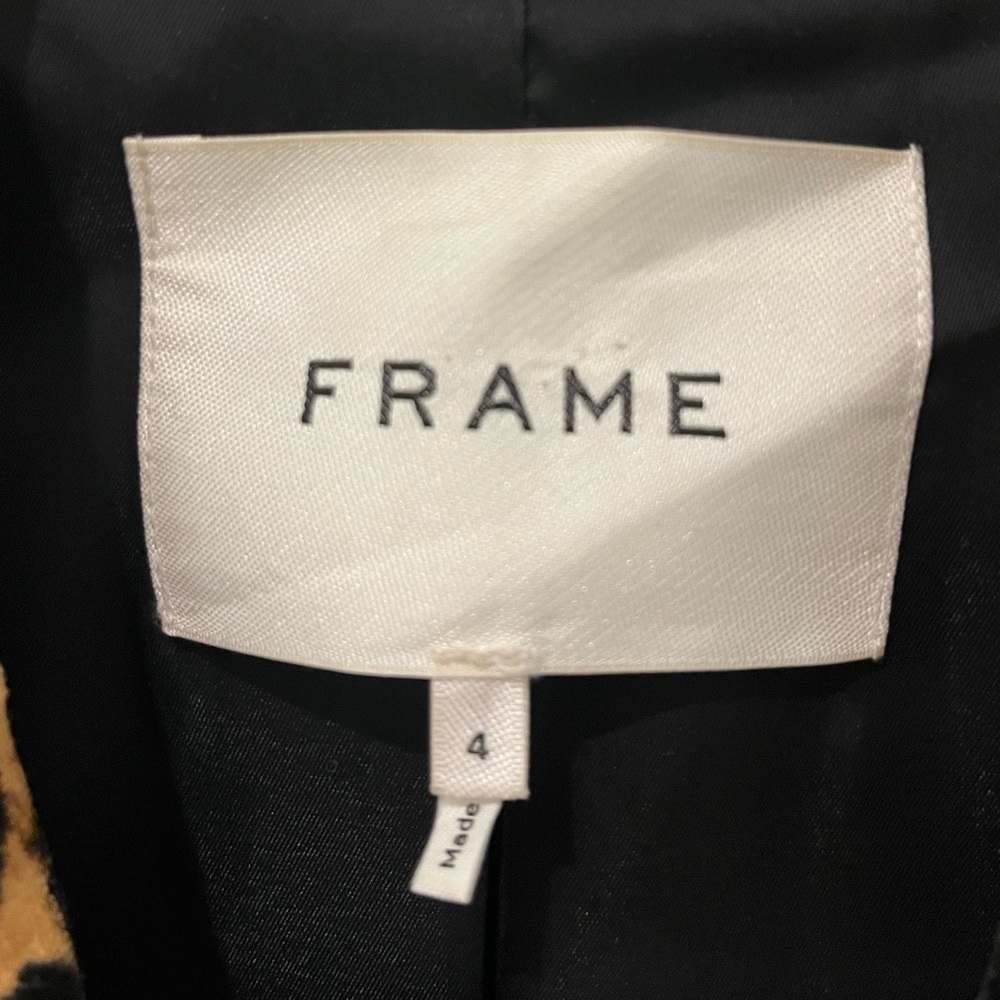 Frame Denim Velvet Leopard Print Blazer - Picture 4 of 5